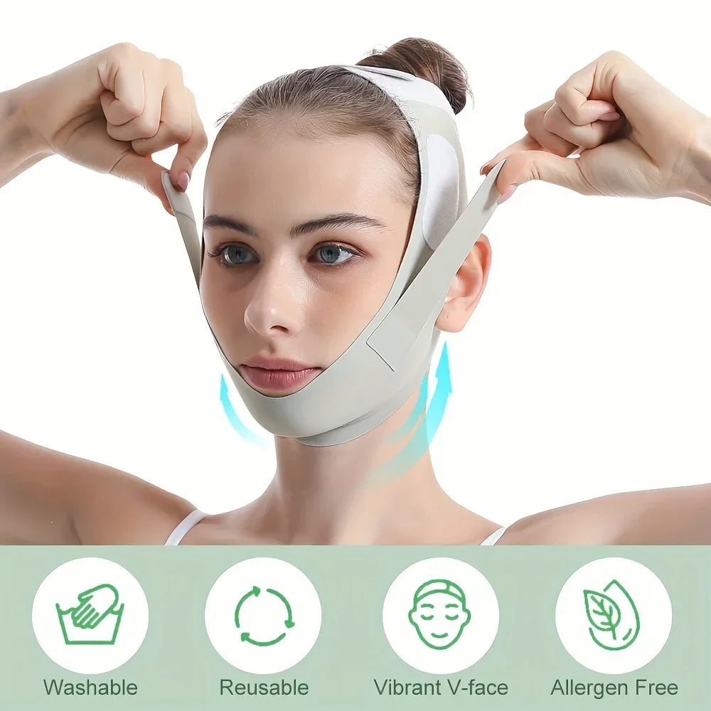 Reusable Face Slimming Bandage | V Line Face Shaper for Chin and Cheek Lift alternate view