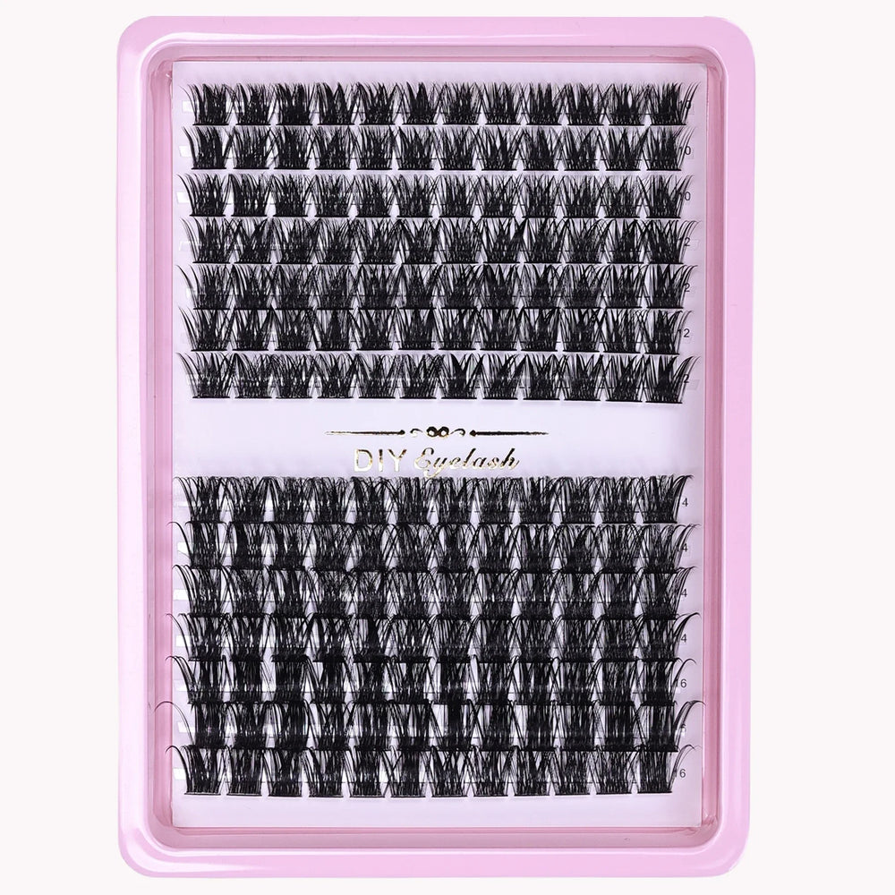 Lash Clusters 168pcs | DIY Wispy Individual Lashes 10-16mm D Curl lifestyle view