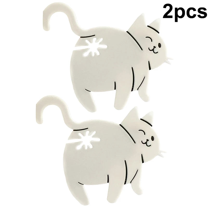 2pcs 3D Cat Butt Bread Bag Clip Snack Bag Sealing Clip Novelty Kitchen Gadget Food St alternate view