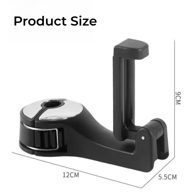 2-in-1 Multi-functional Car Headrest Phone Holder Hidden Rear Seat Lock Type Mobile P lifestyle view