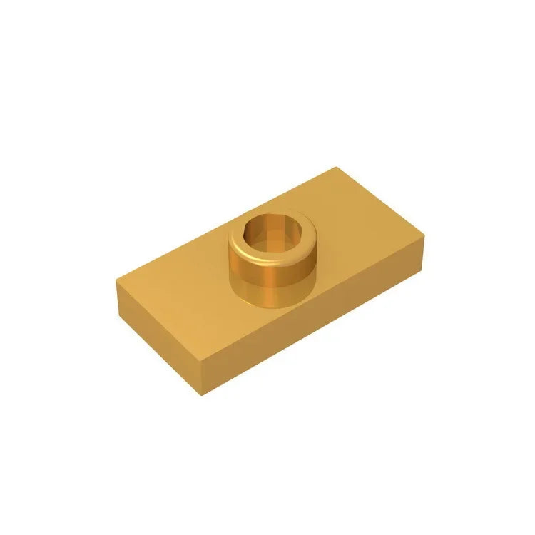 Gobricks PLATTE 1X2 MIT 1 NOBBE | Baustein modifiziert kompatibel mit Lego 15573
