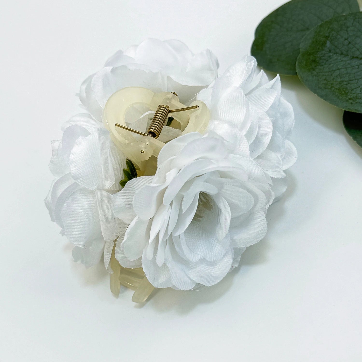 Women Girls Flower Hair Claw Clips Wedding Headdress For Bridal Bridesmaid Party Fl additional angle