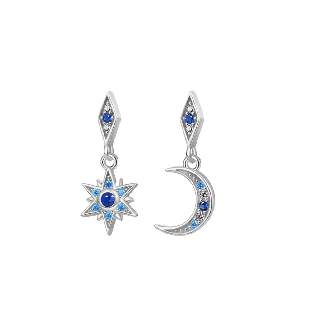 2026 New 925 Silver Elephant Cherry Blossom Butterfly Heart Earrings, a delicate choice detail view