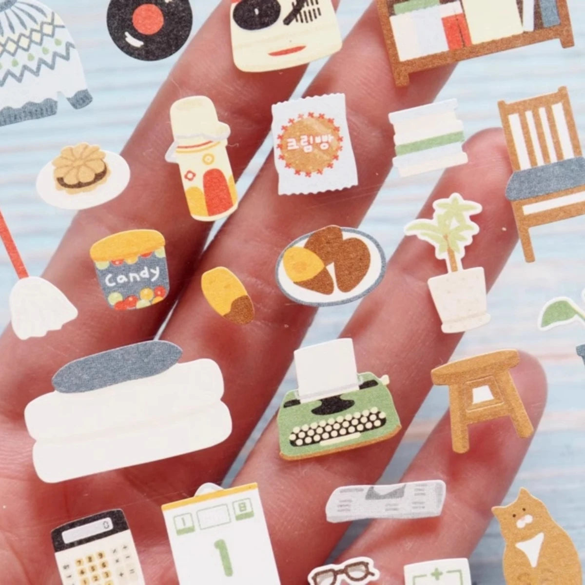 Korean Import Original Suatelier Grandapa's Room Paper Stickers Scrapbooking Diy Journal Stationery Sticker Deco Art Supply