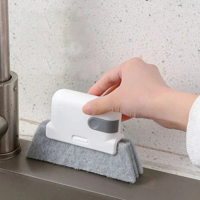 Soft Windowsill Groove Gap Cleaning Brush, Multifunctional Household Crevice Cleaner lifestyle view