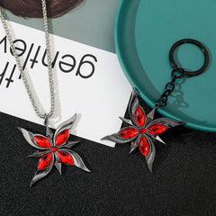 Arlecchino Gem Necklace | Cosplay Jewelry Gift for Fans alternate view