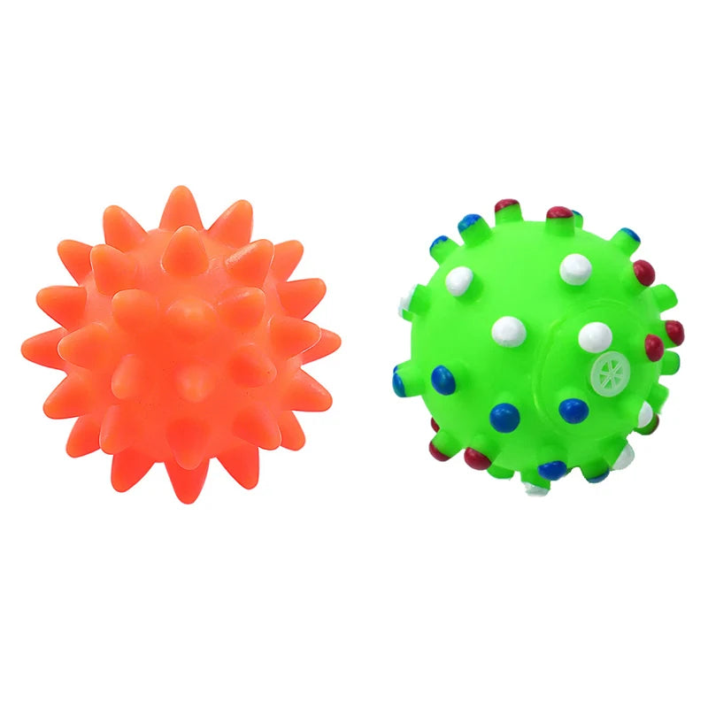 1pcs Diameter 6cm Squeaky Pet Dog Ball Toys for Small Dogs Rubber Chew Puppy Toy Dog Stu detail view