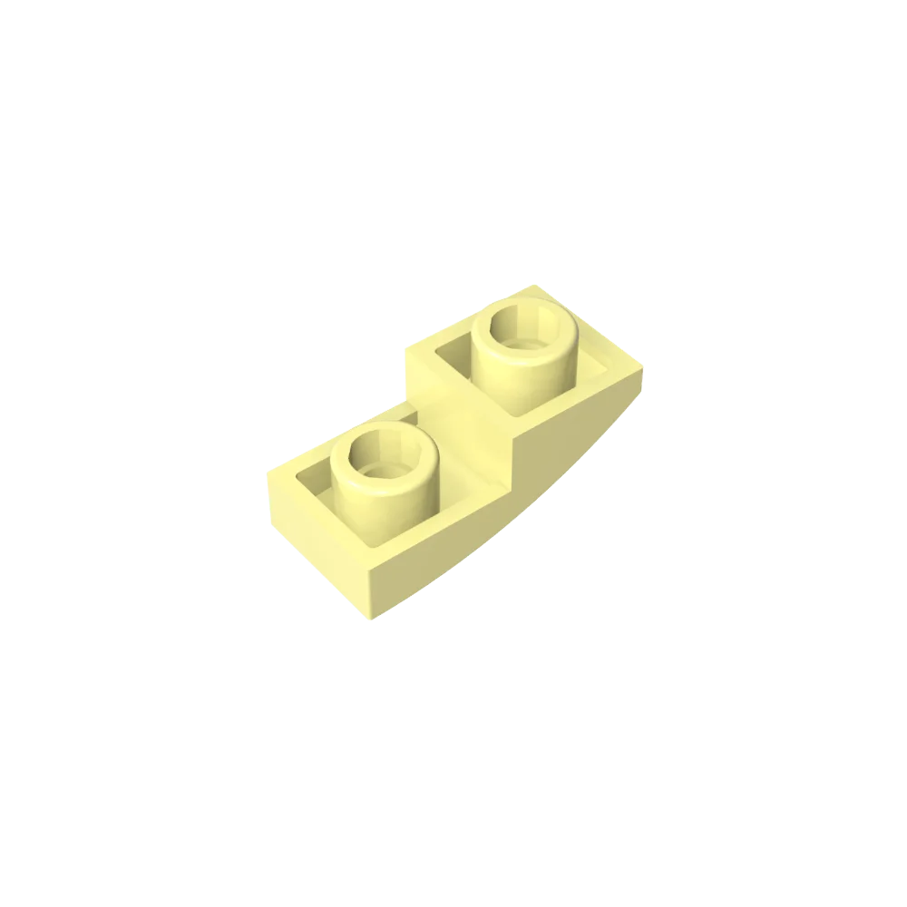 Gobricks GDS-795 Slope, Curved 2 x 1 Inverted | Compatible Building Block for DIY P additional angle