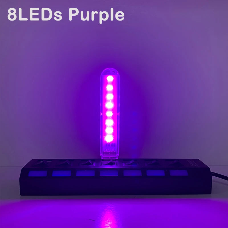 Mini USB LED Desk Lamp | 8 Color Night Light with Eye Protection detail view