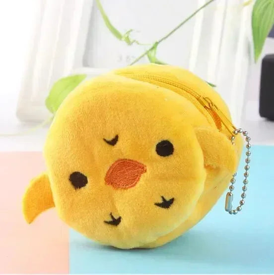 Cartoon Cute Pig Animal Coin Purse | Kawaii Soft Plush Zipper Wallet for Kids alternate view