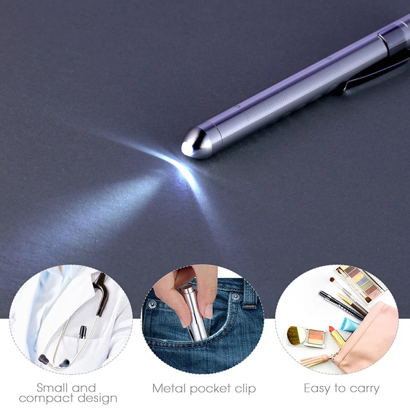 LED Medical Penlight with Pupil Gauge | Reusable Pocket Flashlight for Nurses and Doctor detail view