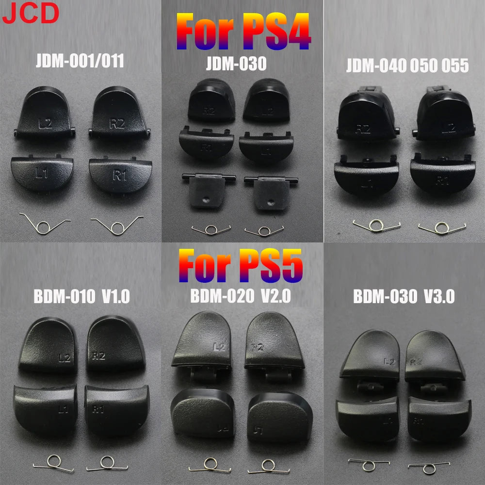 PS5 PS4 Controller Trigger Button Set L1 R1 L2 R2 with Springs | Replacement Repair P alternate view