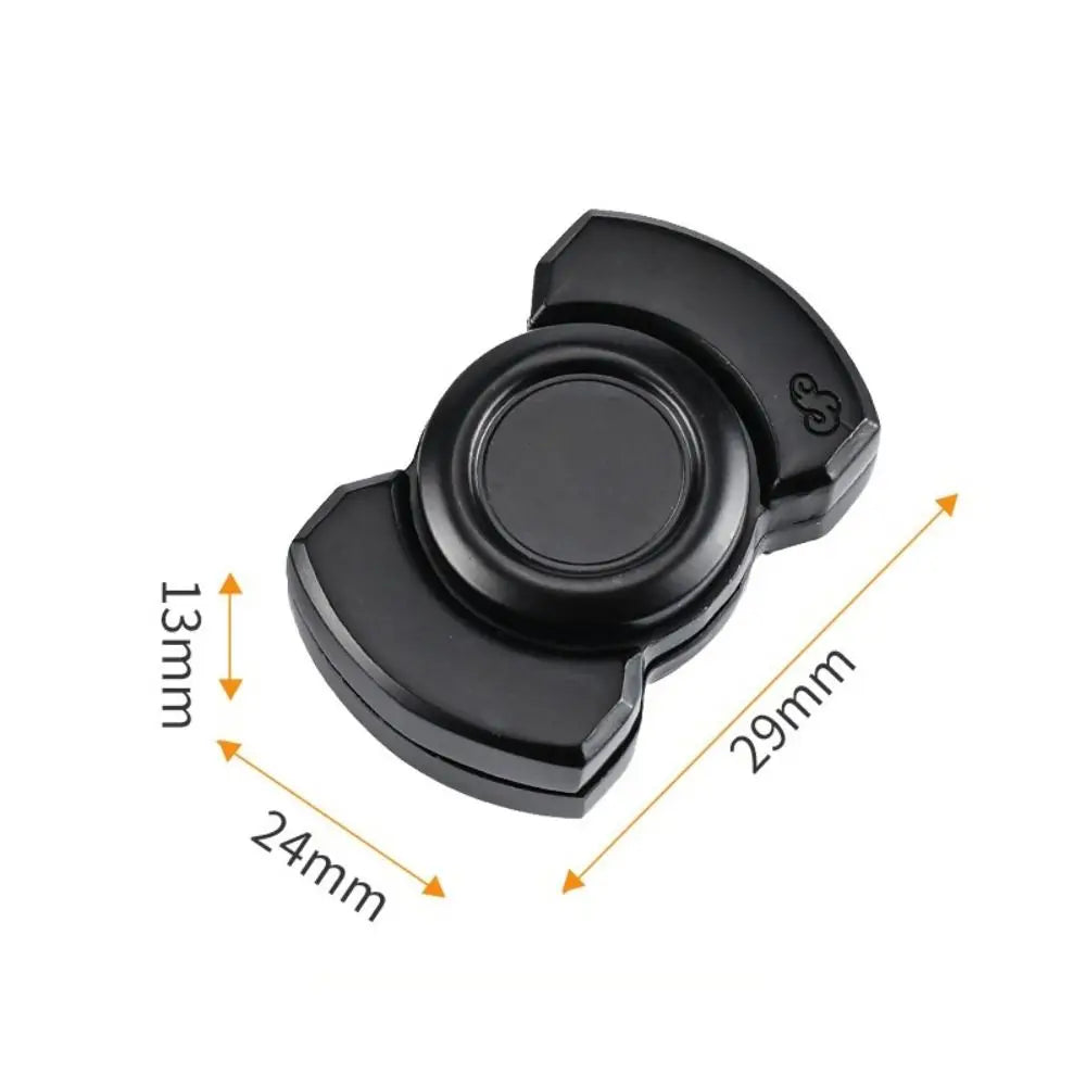 Stainless Steel 3 in 1 Fidget Spinner and Slider Combo | Click Button Metal Toy for additional angle