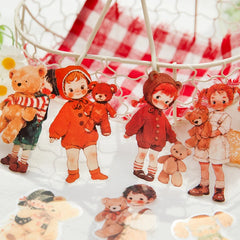 Journal GO 30pcs Cute Girl Stickers DIY Planner Scrapbooking Collage Junk Journal Dairy Notepad Phone Case Lovely Paradise Decal