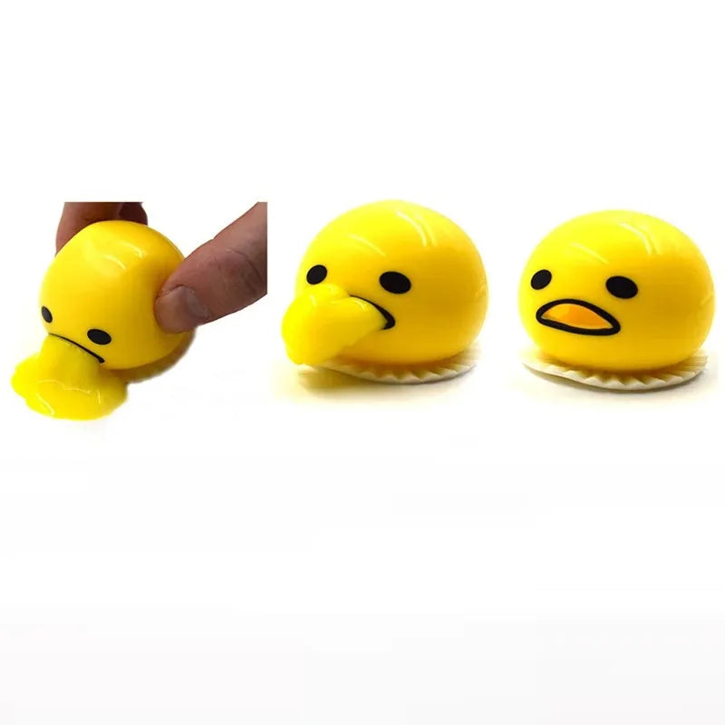 Squeeze Vomit Egg Yolk Toy | Novelty Stress Relief Gag Gift lifestyle view