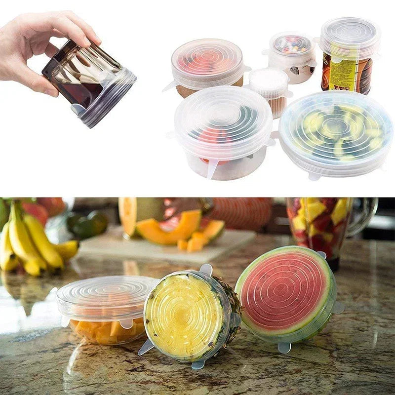 Silicone Stretch Lid Kitchen Accessories Can Be Reused Food Cover Plastic Wrap Cover alternate view