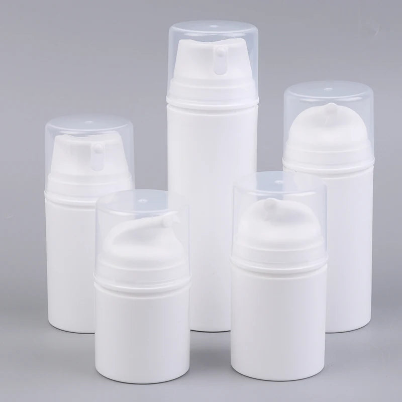 Airless Cosmetic Travel Size Vacuum Pump Bottles, Refillable Emulsion Dispenser for C lifestyle view