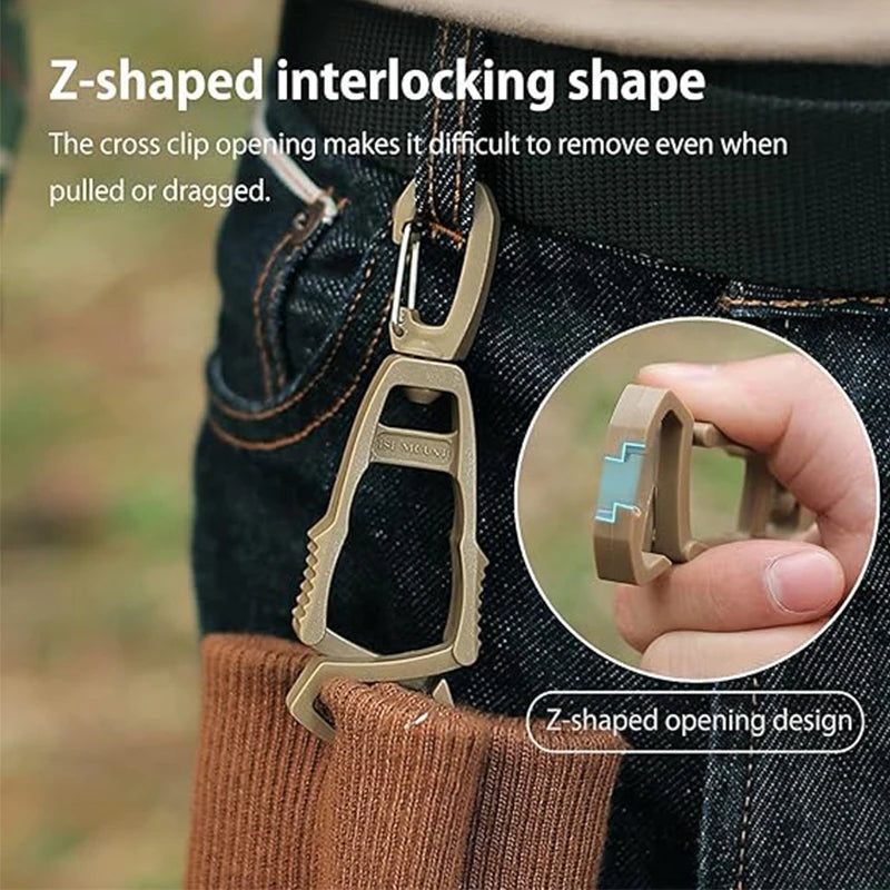 New 4-1PC Outdoor Protective Gloves Clip Hanger Multi-purpose Safety Work Gloves Holder detail view