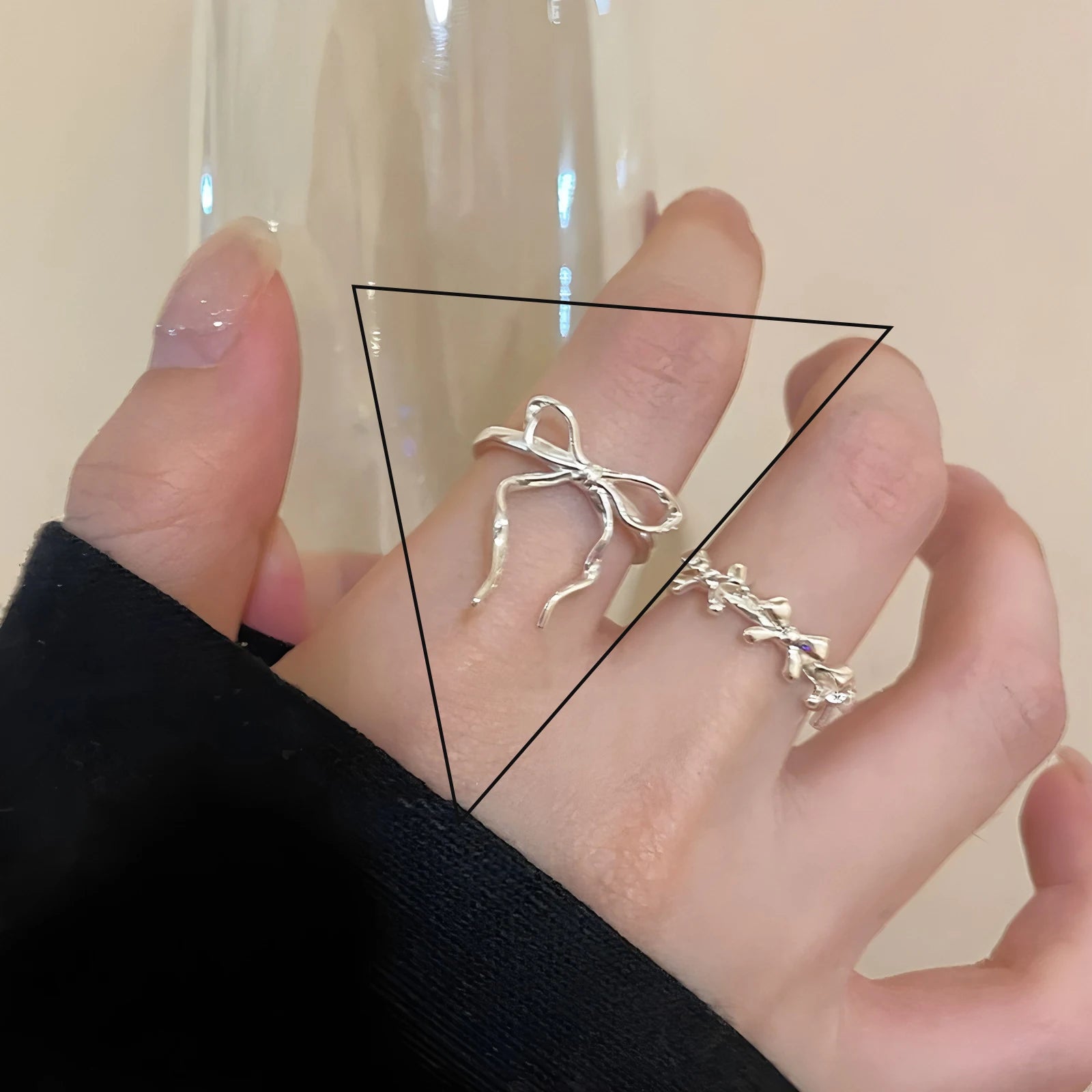 Sterling Silver Bow Ring for Women