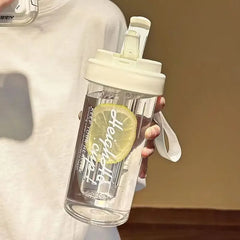 Large Capacity Stylish Plastic Water Cup Portable Student Water Bottle Women's Favori alternate view