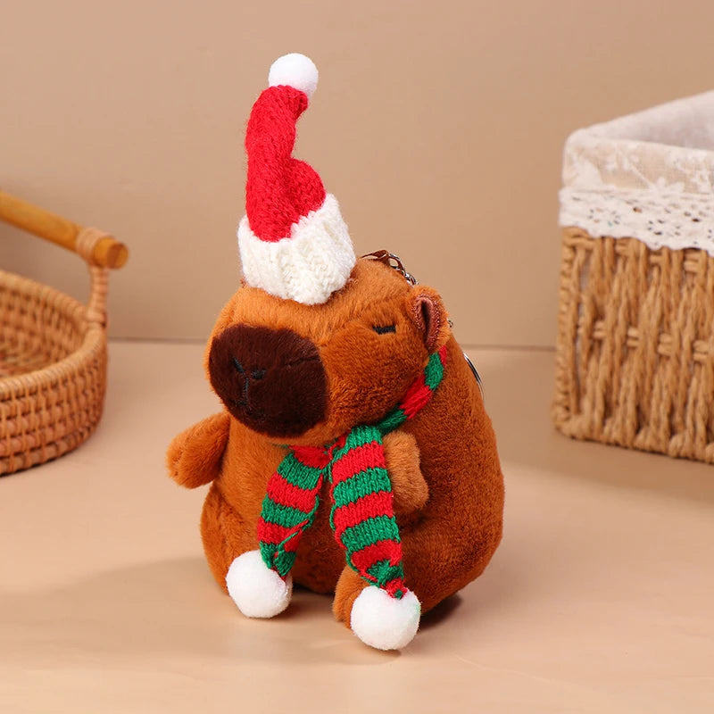 Capybara Plush Keychain | Cartoon Bag Pendant and Car Keyring alternate view