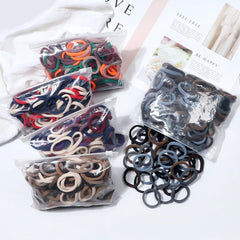 51 Colors Basic Elastic Hair Band for Girls 20/30/50PCS 4cm Simple Solid Color Headba alternate view