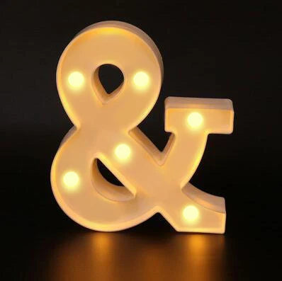 16cm Letter LED Night Light | Alphabet Luminous Decorative Lamp for Party detail view