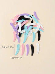 Plastic Face Cream Spoon Set | 50-Pack Crescent Spoons for Skincare