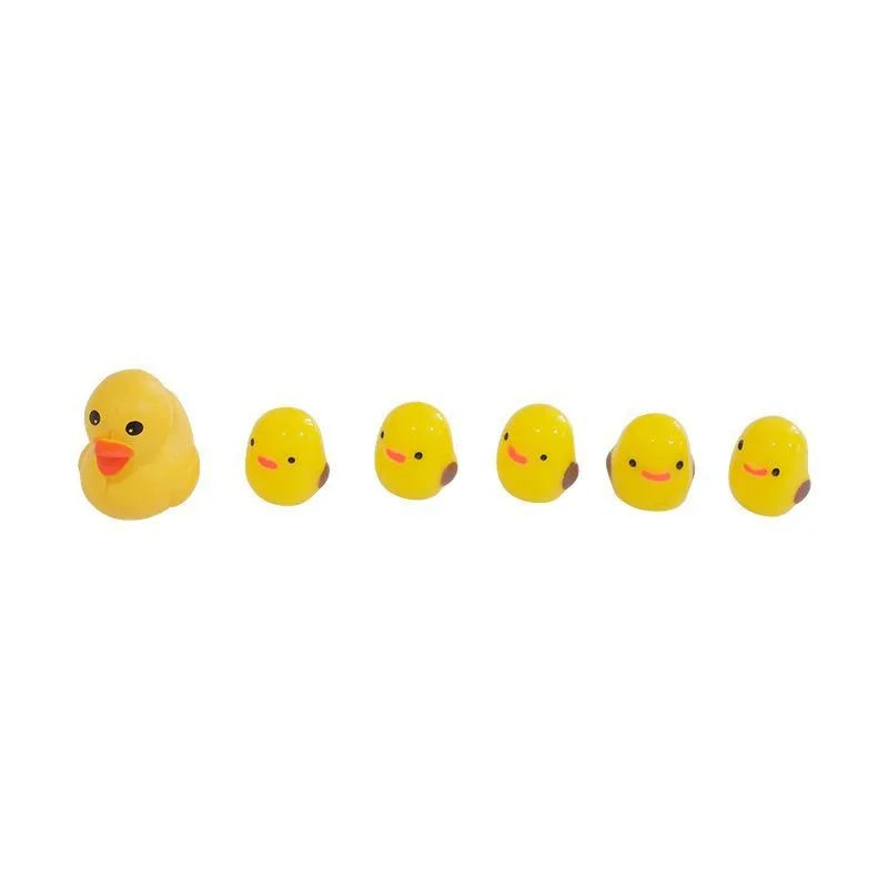 5Pcs Cute Mini Ducks Car Interior Decoration Auto Rearview Mirror Dashboard Ornaments Fo detail view