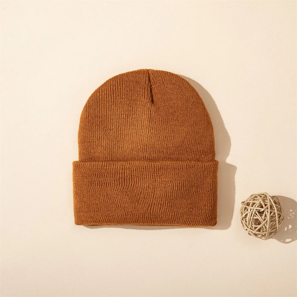 Baby Knit Beanie | Soft Acrylic Winter Hat for Toddlers close-up view