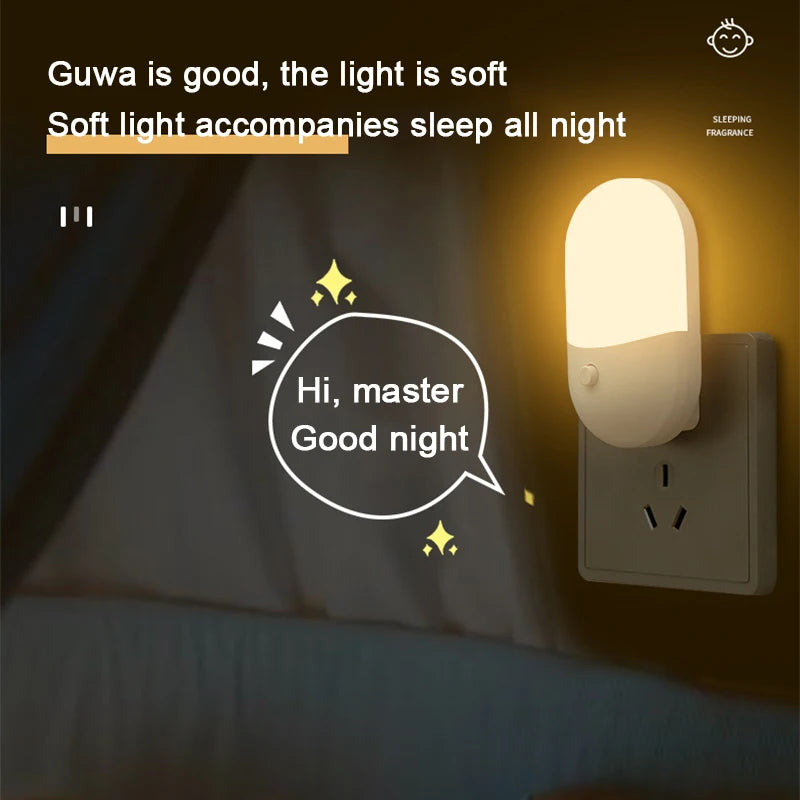 Mini Plug-In Night Light | LED Eye Protection for Bedside Baby Feeding detail view
