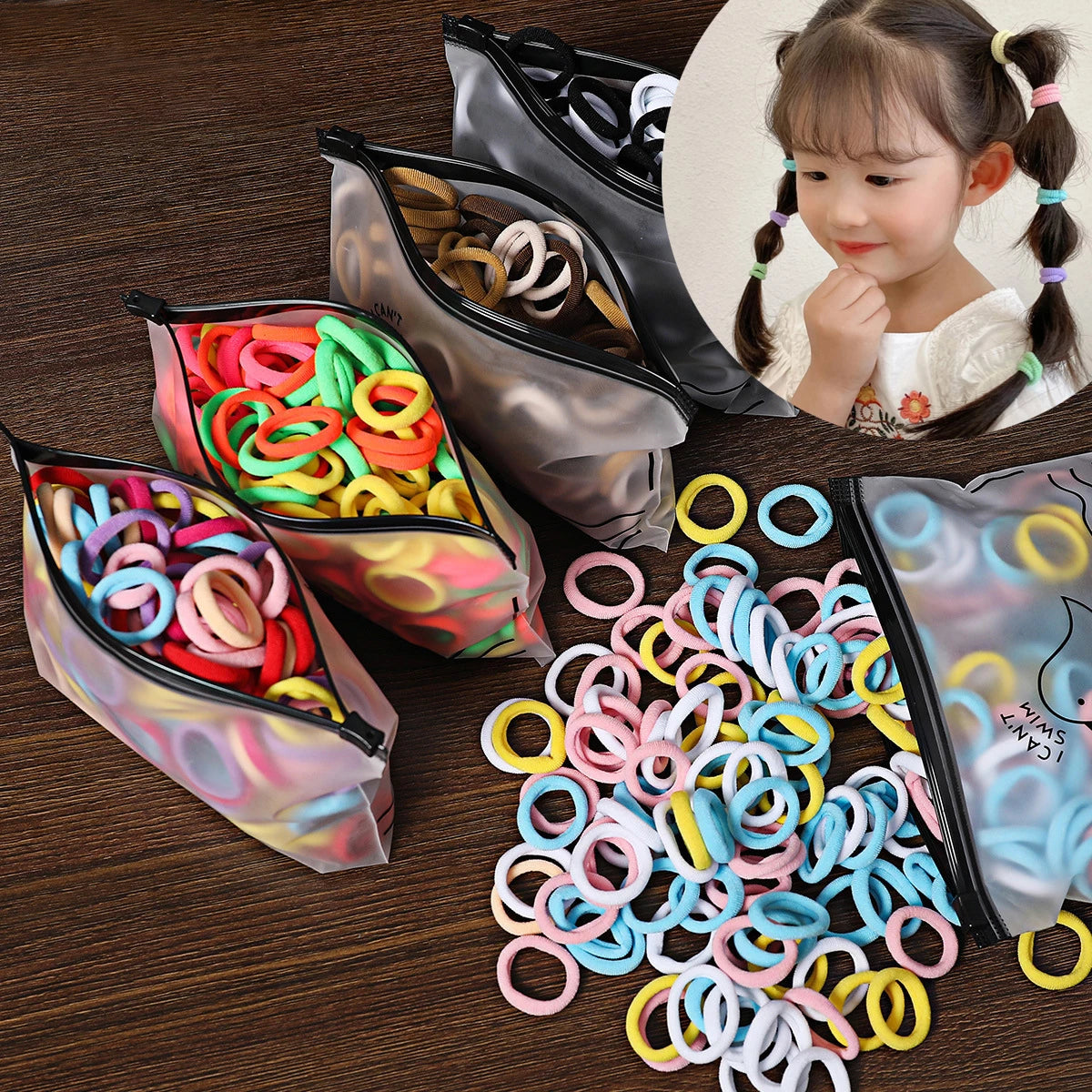 Ties Rubber Band Kids Elastic Hair Leagues Girl Hair for Children alternate view