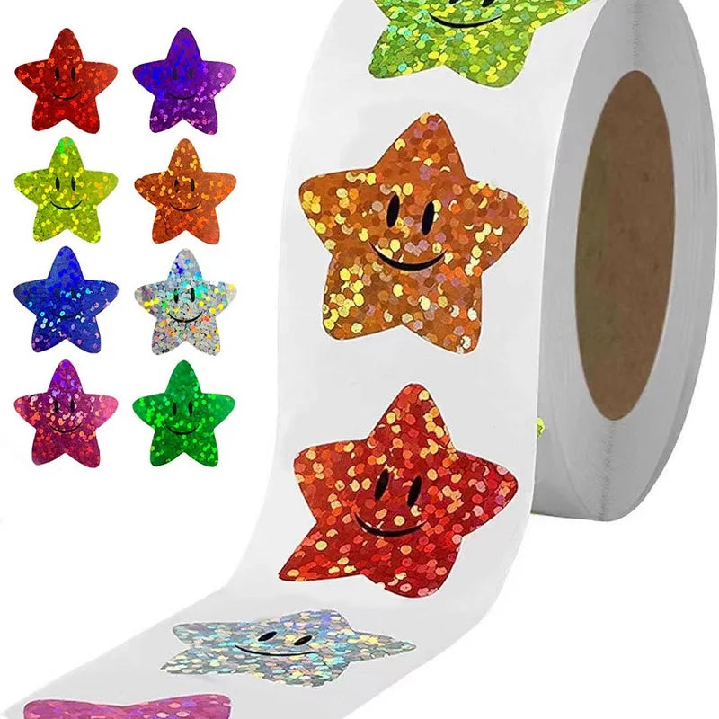 Heart Thank You Stickers | Small Roll Packaging Stickers for Photocard Decor alternate view