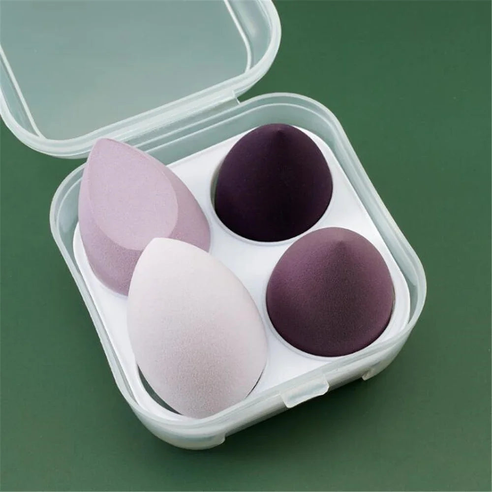 4/8pcs Makeup Sponge Blender Set | Soft Latex Foundation Blending Sponges alternate view