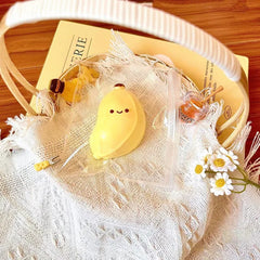 Cute Banana Squishy Toy | Kawaii Stress Relief Mystery Blind Box Gift close-up view