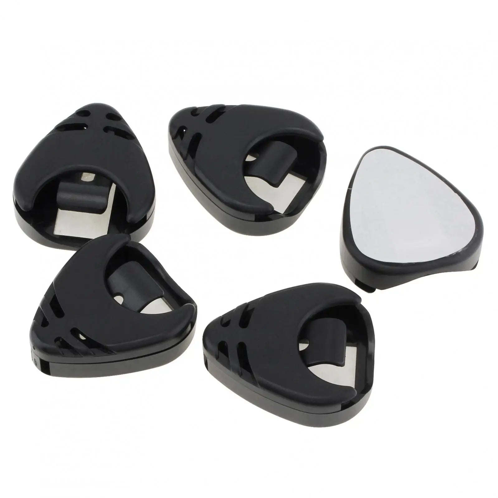 5pcs Guitar Picks Holder Plastic Stick-on Guitar Pick Case Electric Guitar Accessories close-up view