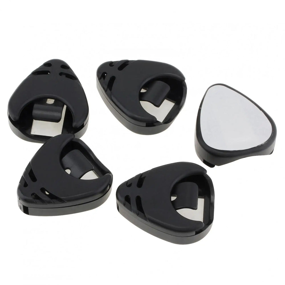 5pcs Guitar Picks Holder Plastic Stick-on Guitar Pick Case Electric Guitar Accessories close-up view