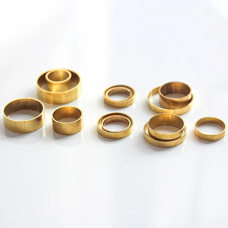 Brass Ferrules Hoop Ring Sleeve | Copper Alloy Connector for Home DIY alternate view