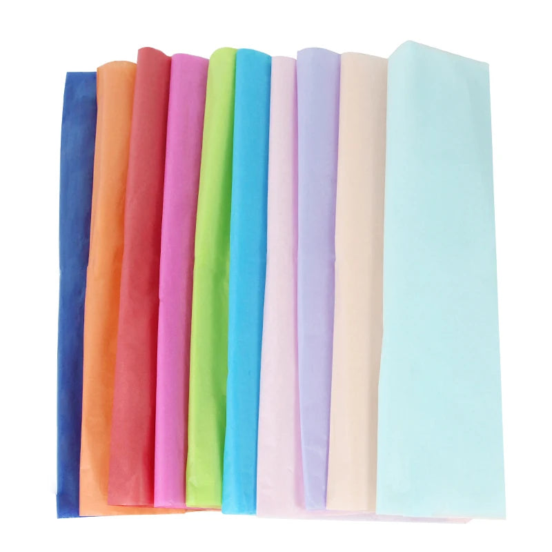 10pcs Unbleached Flower Wrapping Tissue Paper | 65x50cm Wedding Party Gift Wrap detail view
