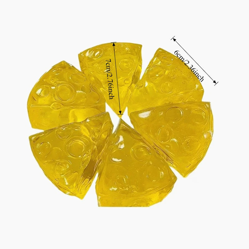 Honey Cheese Squishy Toy | Soft Mochi Stress Relief Squeeze Cube detail view