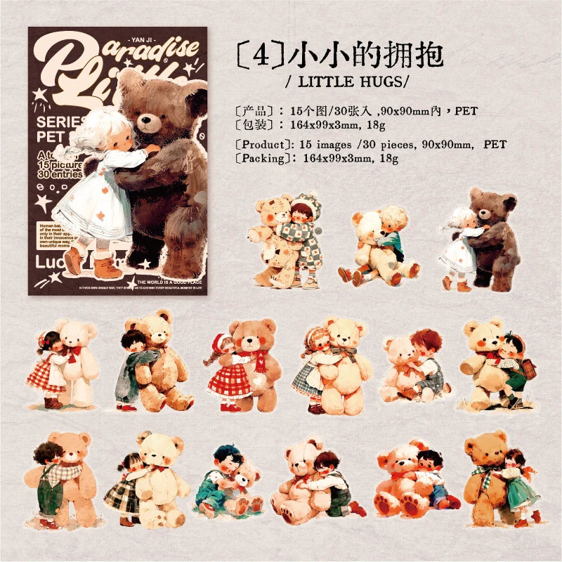 Journal GO 30pcs Cute Girl Stickers DIY Planner Scrapbooking Collage Junk Journal Dairy Notepad Phone Case Lovely Paradise Decal