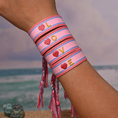 Handwoven Initial Letter Bracelet | Personalized Friendship Gift for Women alternate view