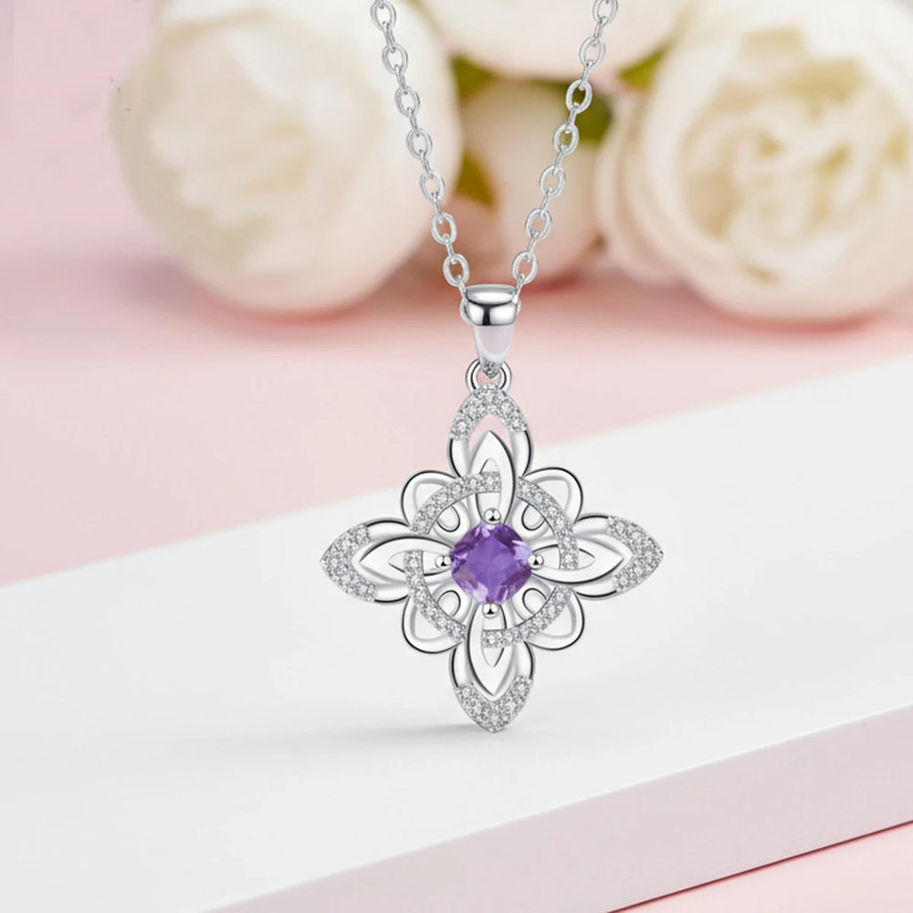 High-End Witch Knot Necklace Pendant for Women Elegant Light Luxury Temptation Euro additional angle
