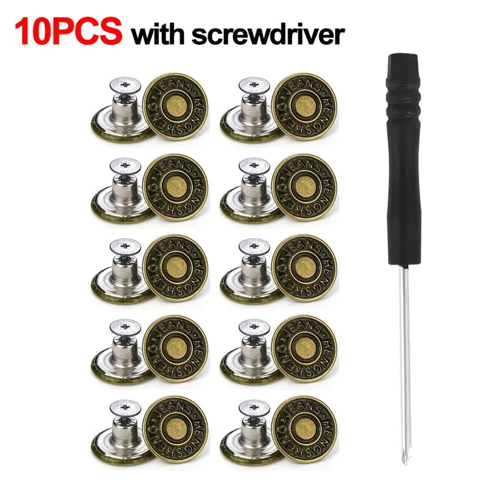 10Pcs/pack Jeans Buttons alternate view