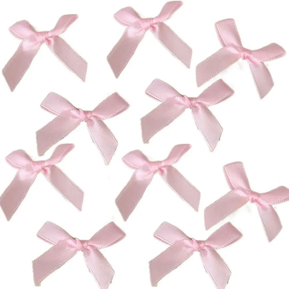10pcs Bowknot Cotton Doll Hair Pins Doll Hairpin Accessories Tiny DIY Mini Hair Clip Cute 4cm Doll Wig Clips Birthday Gift