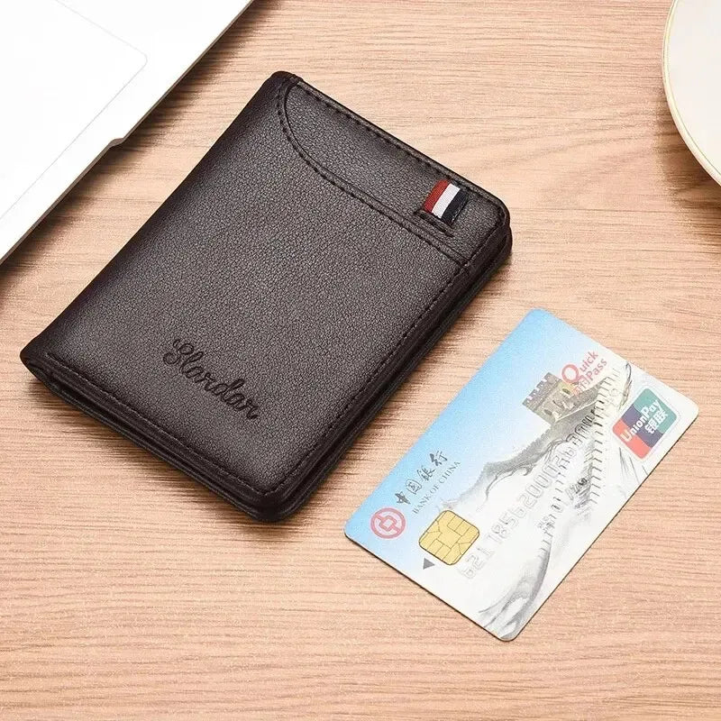 Ultra Thin Vertical Wallet for Men | Minimalist Card Holder lifestyle view