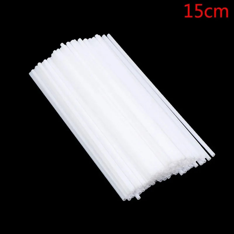 50/100Pcs Chocolate White Acrylic Lollipop Stick Great Reusable Candy Dessert Bakewar alternate view