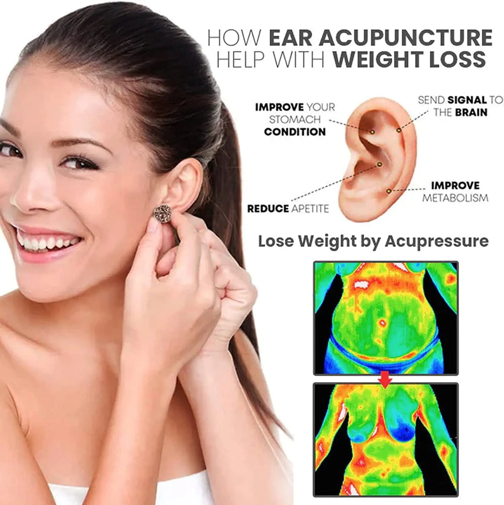 Magnetology Lymphvity Germanium Earrings | Non Piercing Magnetic Acupressure Ear Stud lifestyle view