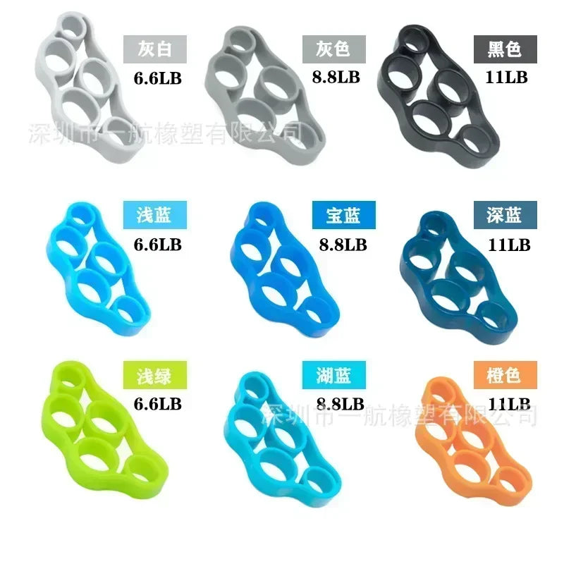 6 Level Finger Strengthener | Silicone Hand Grip Trainer for Guitar and Sports lifestyle view