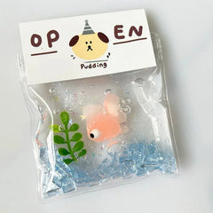Ultra Soft Squeeze Toy Little Goldfish Stress Relief Bubble Blowing Sensation Slow Rebou detail view
